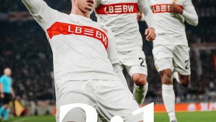 斯图加特2-1塞尔塔，哈努斯连场破门，努贝尔献助攻