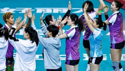 沙巴体育-发扣拦防全面压制 天津女排轻取江苏加冕第十四冠